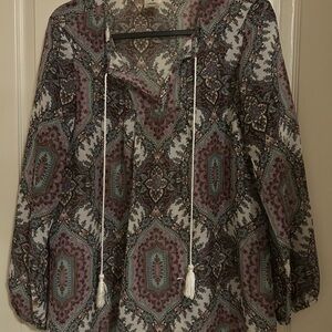 Wrangler Multicolor Patterned Women's Top
